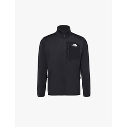 Mens The North Face Crest branded zip-front stretch-weave sweatshirt