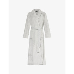 Womens Lauren Ralph Lauren Shawl-collar textured fleece long robe