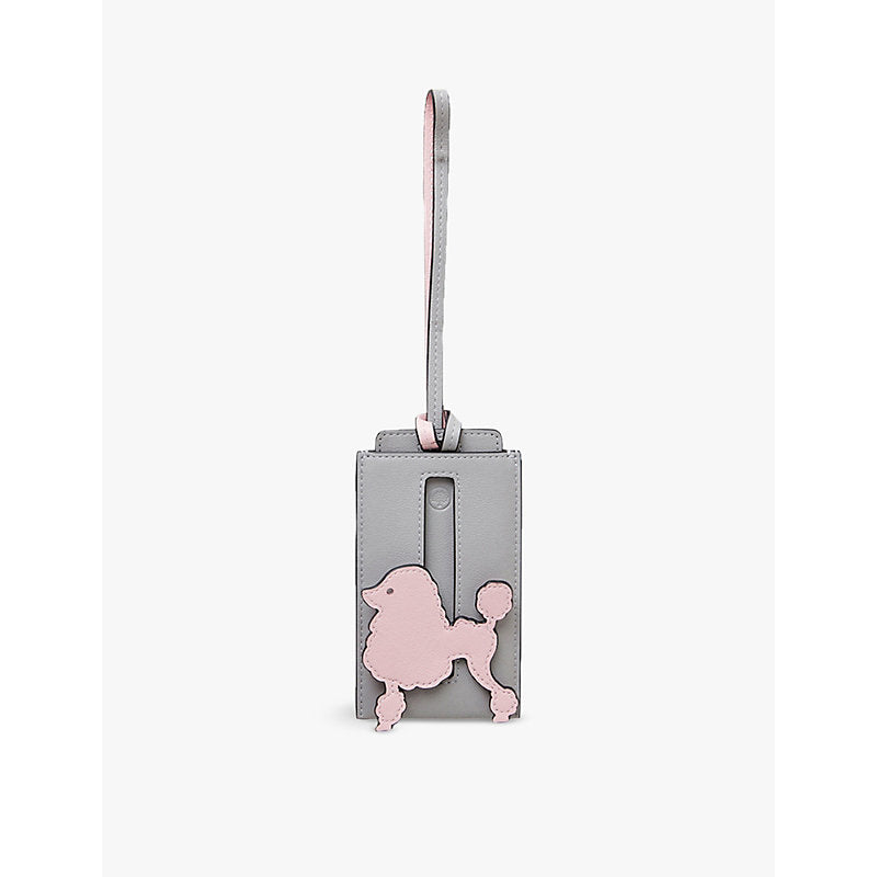 Mulberry Poodle leather luggage tag | Mulberry