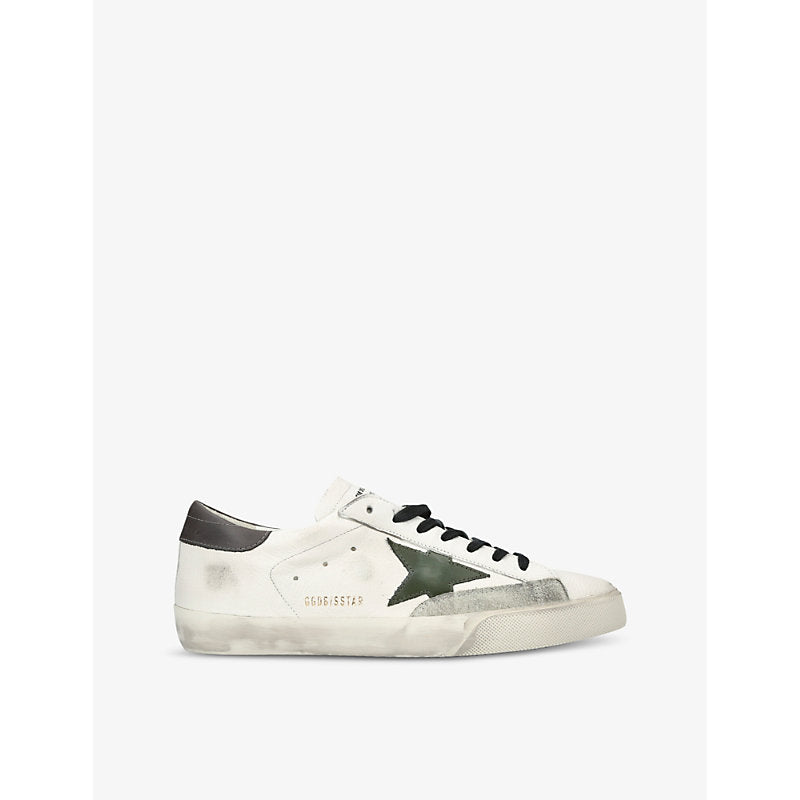 Golden Goose Super Star star-appliqué leather low-top trainers | Golden Goose