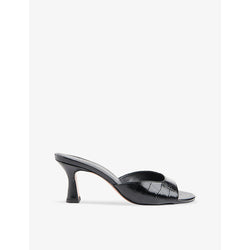 Whistles Pia slip-on heeled leather mules