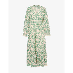 Aspiga Emmeline floral-pattern organic-cotton midi dress | ASPIGA