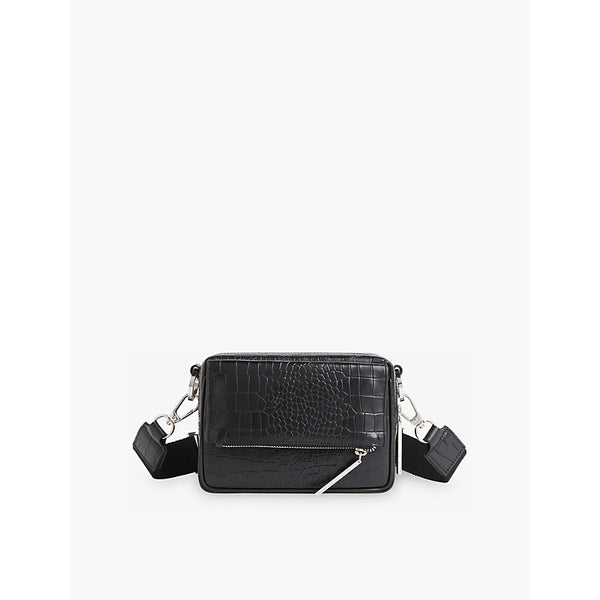 Whistles Bibi mock-croc leather cross-body bag