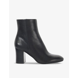 Dune Ollave block-heel leather ankle boots