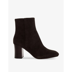 Dune Ollave block-heel suede ankle boots