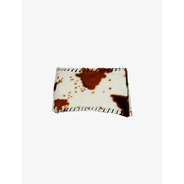 Jaded London Kena stitch-embellishment faux-fur mini skirt