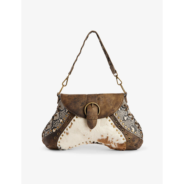 Jaded London Ophidian faux-leather shoulder bag