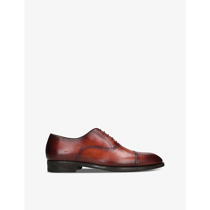 Magnanni Madis almond-toe leather Oxford shoes