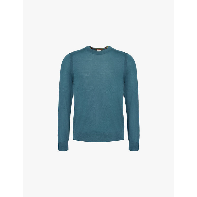  Paul Smith Crewneck long-sleeve merino-wool jumper