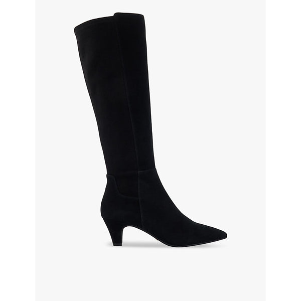 Dune Sera kitten-heel suede knee-high boots