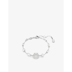  Swarovski Idyllia rhodium-plated and crystal bracelet