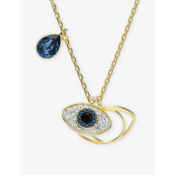 Womens Swarovski Symbolica yellow gold tone-plated and crystal pendant necklace