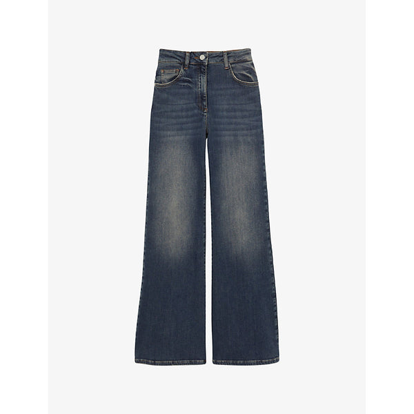 Reiss Bonnie mid-rise flared-leg denim jeans