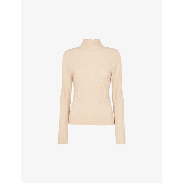  Whistles Textured slim-fit woven jumper