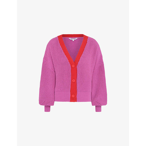 Omnes Hopper contrast-trim cotton cardigan