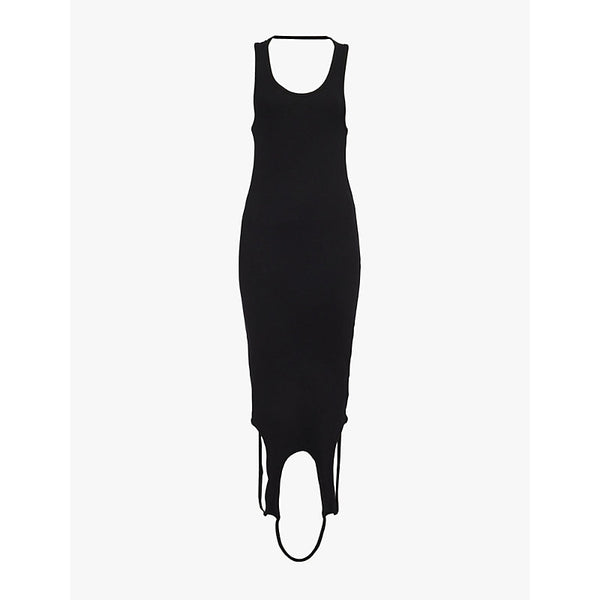 Telfar Infinity Halter ribbed stretch-cotton tunic | TELFAR