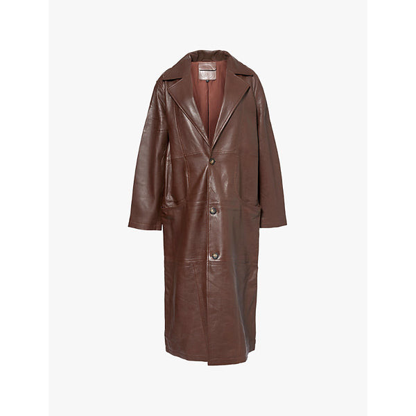 Telfar Oversized trench leather coat