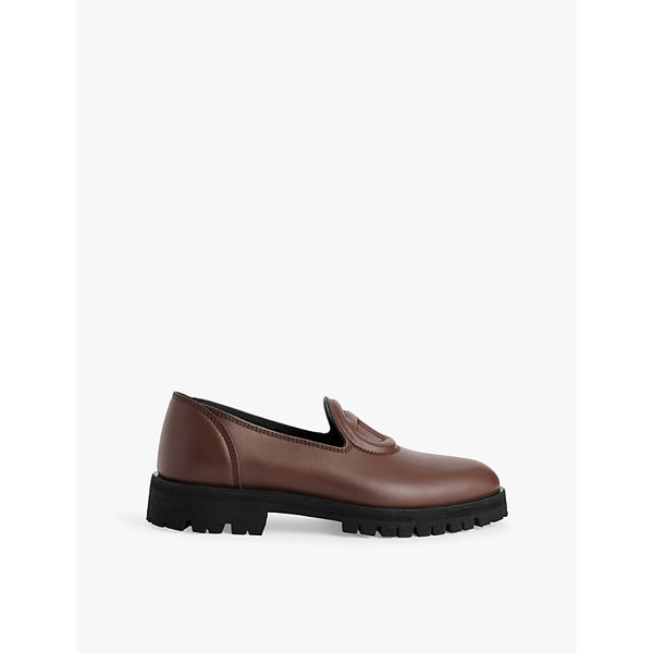 Telfar Logo leather loafers