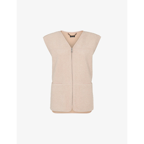  Whistles Josie relaxed-fit fleece gilet