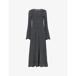 Leem Jacquard-pattern knitted midi dress | LEEM