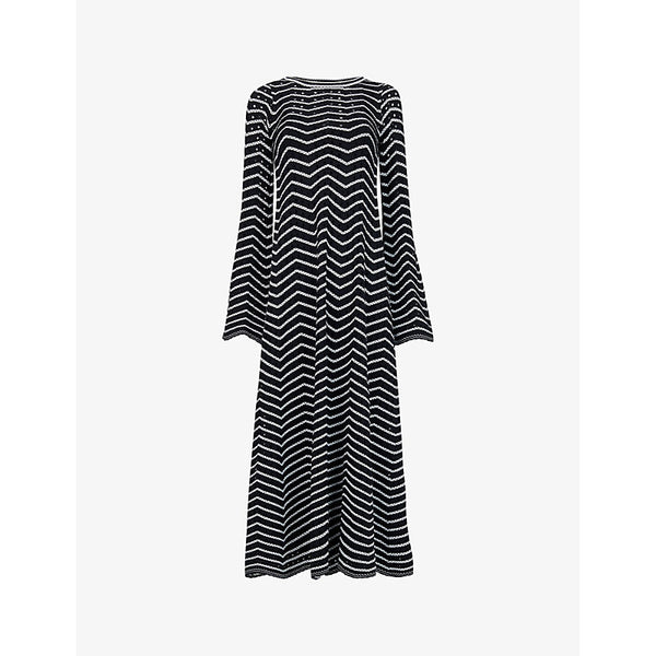 Leem Jacquard-pattern knitted midi dress | LEEM