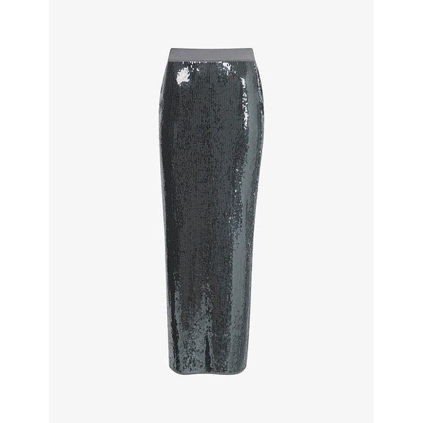 Leem Squined Maxi Pencil Skirt