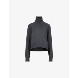  Leem Funnel-neck boxy-fit knitted jumper