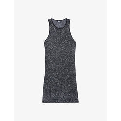 The Kooples Sleeveless round-neck knitted mini dress | THE KOOPLES