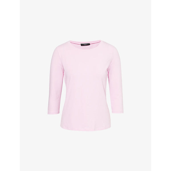 Weekend Max Mara Multia long-sleeve stretch-cotton T-shirt