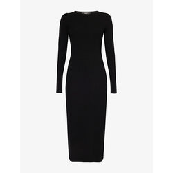 Weekend Max Mara Tuono long-sleeve crewneck, stretch-knit midi dress | WEEKEND MAX MARA