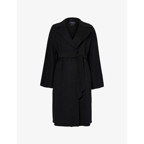 Weekend Max Mara Civada Wrap Belted Wool-Blend Coat