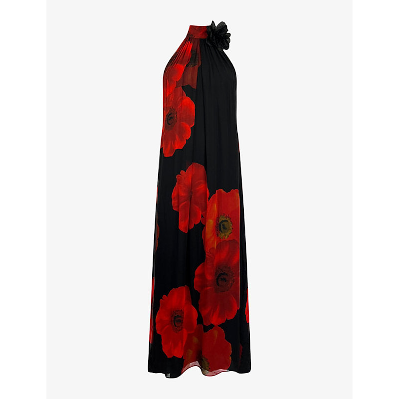 Ro&Zo Isabella floral-print woven maxi dress | RO&ZO