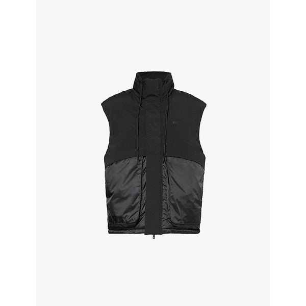 Represent Layered contrast-panel canvas-down gilet