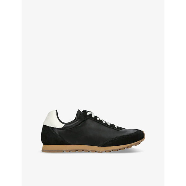 Le Monde Beryl The Slim logo-debossed satin low-top trainers