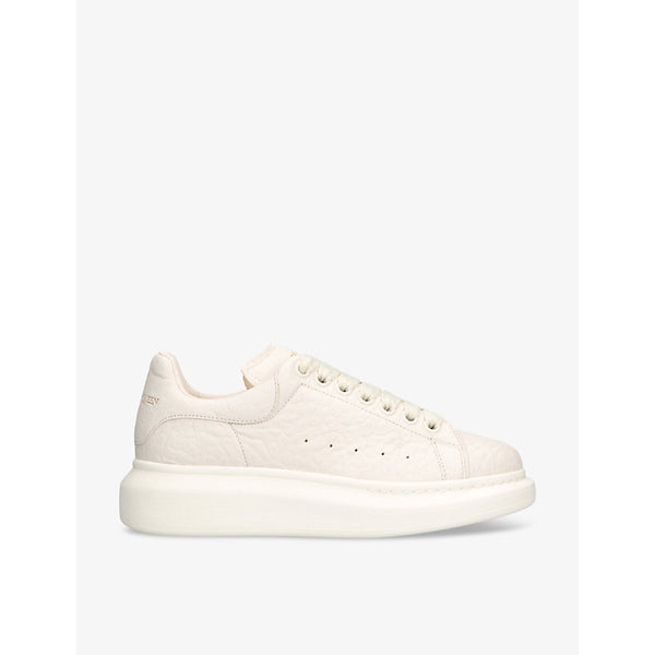 Alexander Mcqueen Women's Oversized textured leather low-top trainers