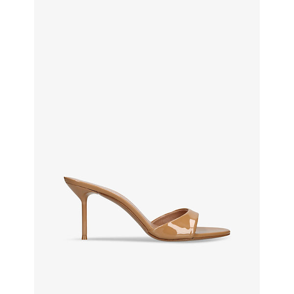 Paris Texas Lidia patent heeled leather mules