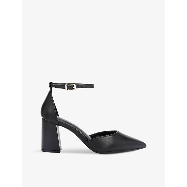 Carvela Refined block-heel faux-leather courts