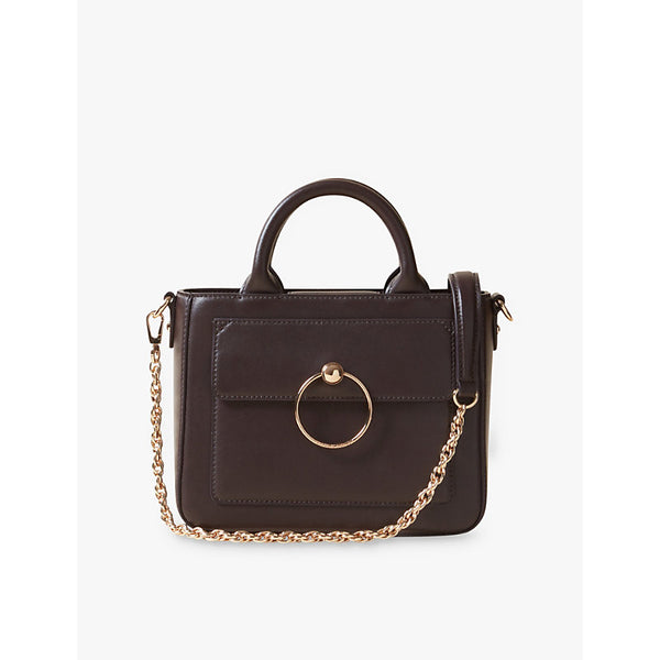 Claudie Pierlot Anouck large chain-strap leather cross-body bag