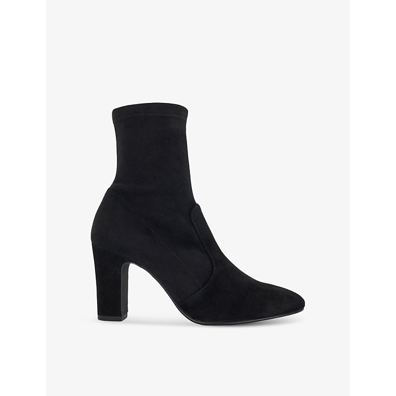 Dune Optilly slip-on heeled suede ankle boots | Dune