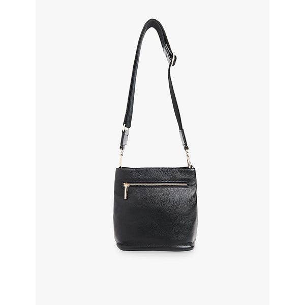 Whistles Dion double-pouch leather bucket bag