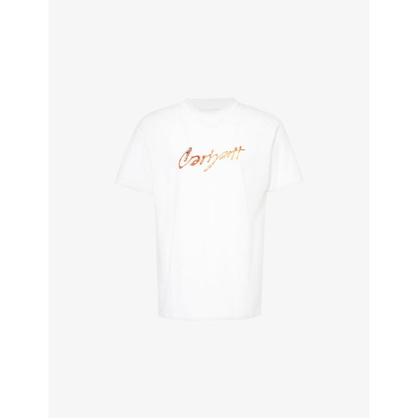 Carhartt WIP Drip Script Crewneck Cotton-Jersey T-Shirt