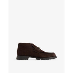 Gucci Sylke moccasin suede boots