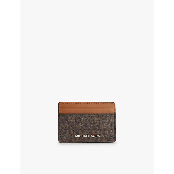 Michael Michael Kors Jet Set Charm monogram faux-leather card holder