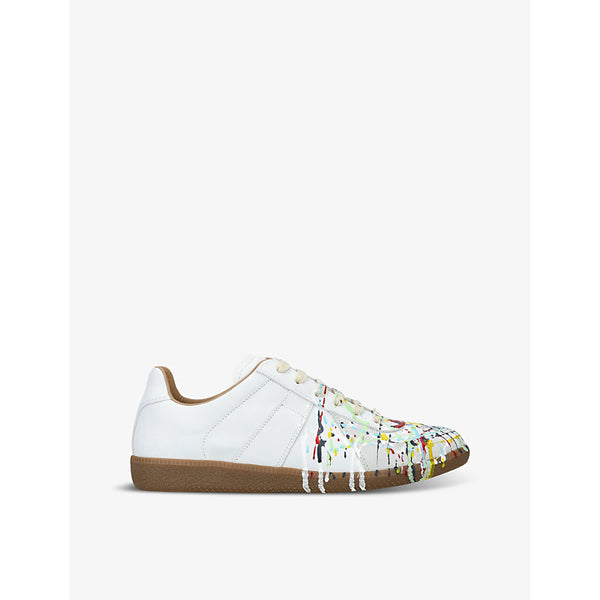 Maison Margiela Replica Painter leather low-top trainers