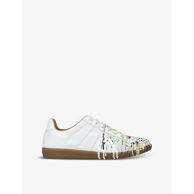 Maison Margiela Replica Painter leather low-top trainers