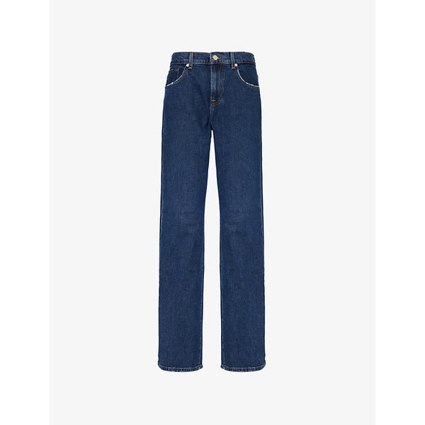 7 For All Mankind Tess straight-leg high-rise denim jeans