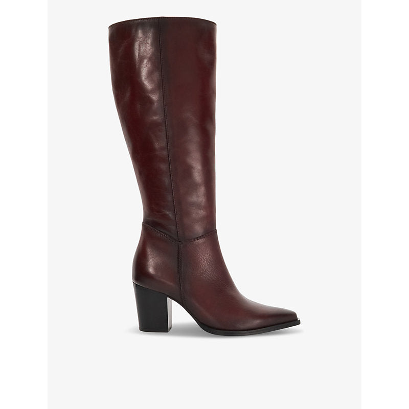 Dune Silahs Western knee-high leather boots