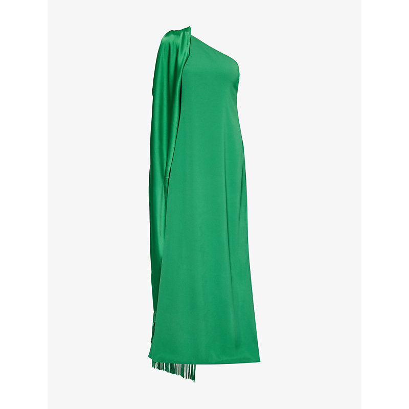 Taller Marmo Berenson fringed-trim woven maxi dress | TALLER MARMO