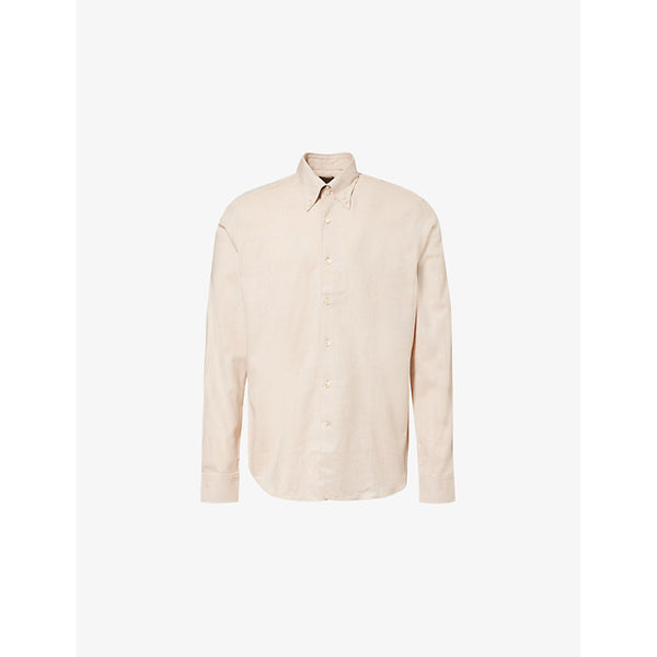 Oscar Jacobson Button-down collar regular-fit cotton shirt