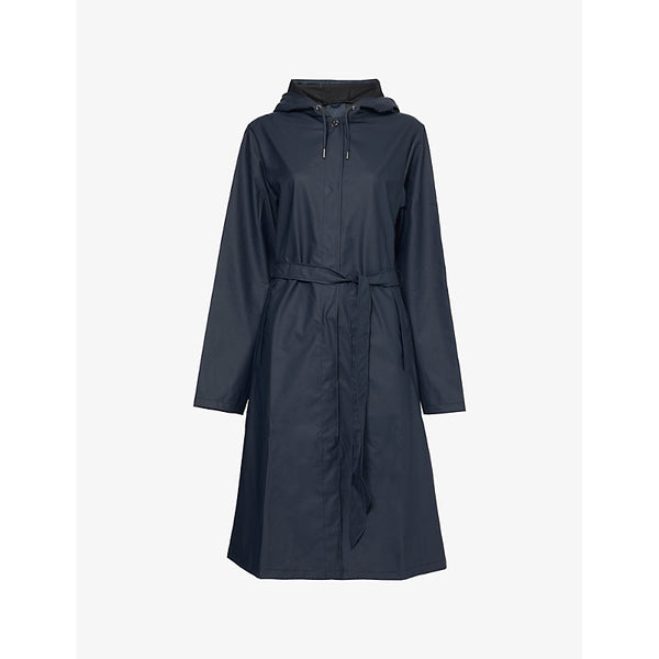 Rains A-line Longer hooded shell jacket